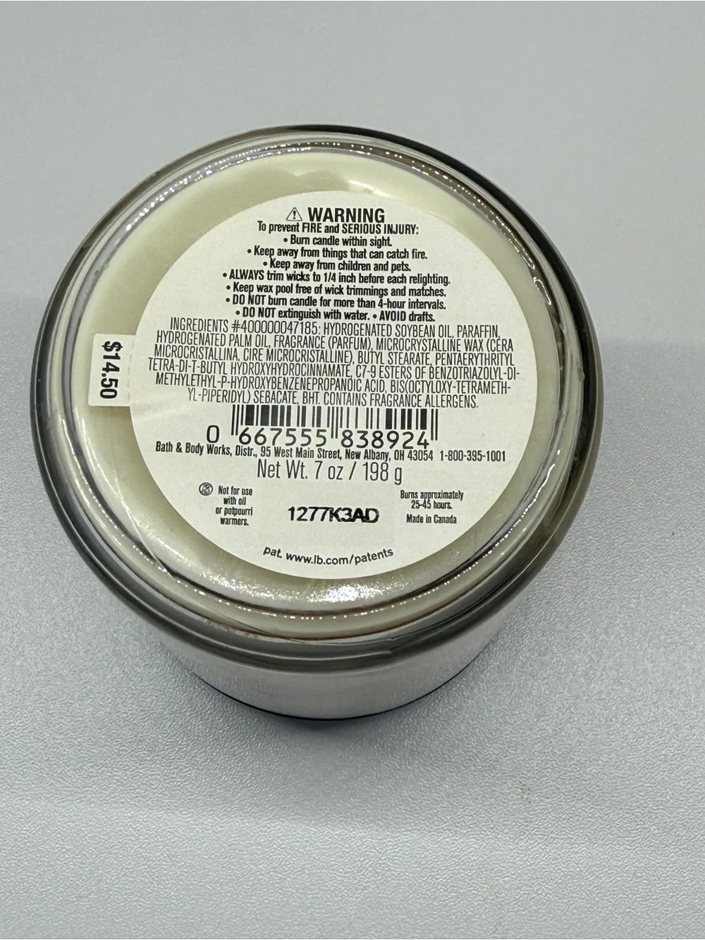 NEW 1 wick Bath & Body Works Cozy Cashmere Scented Candle - Picture 4 of 6